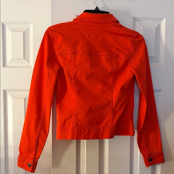 Old Navy Bright Orange Jean Jacket - Picture 5 of 5